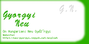 gyorgyi neu business card